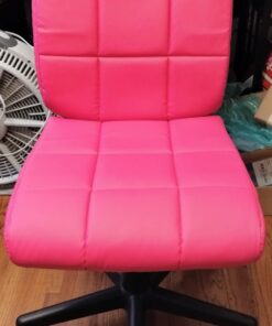Flash Furniture Clayton Mid-Back Pink Quilted Vinyl Swivel Task Office Chair 33 61ANJVciGeL