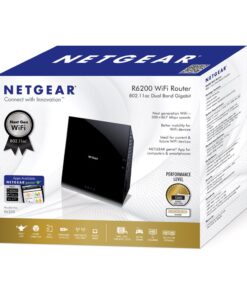 NETGEAR Wireless Router - AC 1200 Dual Band Gigabit (R6200) AC1200 Beamforming+ 9 61AOorUtN1L