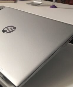 SOQOOL Laptop Stand for Desk, Computer Stand Riser for Desk,Ventilated Ergonomic Aluminum Notebook Stand Compatible with MacBook Air Pro Dell XPS HP 11 14 15.6 17.3 Inch Silver Work from Home 45 61APntxHEwL