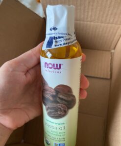 NOW Solutions, Organic Jojoba, Moisturizing Multi-Purpose Oil for Face, Hair and Body, 8-Ounce 8 Fl Oz (Pack of 1) 34 61ARvKOXHdL