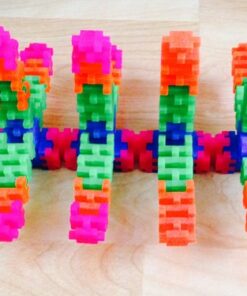 PLUS PLUS - Open Play Set - 600 Piece - Neon Color Mix, Construction Building Stem Toy, Interlocking Mini Puzzle Blocks for Kids Single 44 61AS8LS5oqL