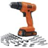 BLACK+DECKER 20V MAX* POWERECONNECT Cordless Drill/Driver + 30 pc. Kit (LD120VA) Drill/Driver & Accessories Only