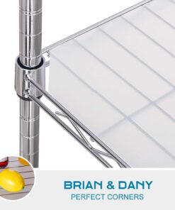 BRIAN & DANY Wire Shelf Liner 14" X 30", Heavy Duty Shelf Liners for Wire Shelving, Waterproof Protector Mats, Set of 5, Transparent 14"x 30"x5 24 61AYAXPrSJL 1