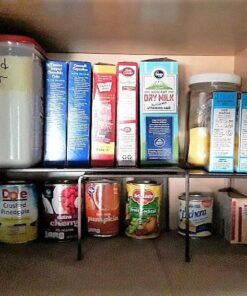 Deco Brothers Expandable Cabinet Shelf Organizer for Kitchen Cabinet and Counter, Bronze 45 61AYSd cAlL