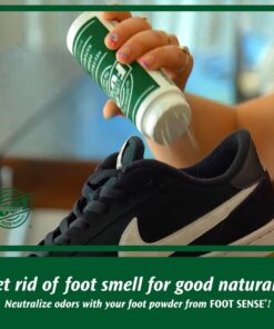 Natural Foot and Shoe Odor Eliminator – Talc-Free Shoe Deodorizer and Body Powder Neutralizes Smelly Odors – Long-Lasting, Fast-Acting Foot Powder for Kids and Adults – USA-Made by Foot Sense, 3.5 Oz. 24 61AYjIIzVL