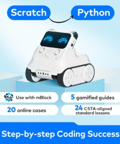 Makeblock Codey Rocky Robot Toy, Programmable and Interactive Emo Robot for Kids 6+, STEM Learning Educational Toys Support Scratch Python Programming, Rechargeable Smart Coding Robot Gift for Kids Modern 22 61Ac1bjKIeL