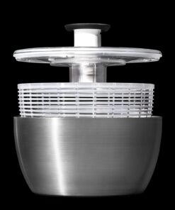 OXO Good Grips Stainless Steel Salad Spinner, 6.34 Qt. 39 61AceIvKbtL