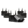 Ceptics USA, Canada to European Plug Adapter - Type C Adapter compatible in Europe, Canada to European travel plug adapter Ideal for Phones, Camera & more - CE Certified - RoHS Compliant - 6 Pack 39 61AdP9 a0ML
