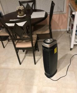 GermGuardian Air Purifier with HEPA 13 Filter, Removes 99.97% of Pollutants, Covers Large Room up to 915 Sq. Foot Room in 1 Hr, UV-C Light Helps Reduce Germs, Zero Ozone Verified, 28", Gray, AC5000E 59 61Ae i6crGL