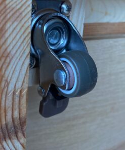 bayite 4 Pack 1" Low Profile Casters Wheels Soft Rubber Swivel Caster with 360 Degree Top Plate 100 lb Total Capacity for Set of 4 (2 with Brakes & 2 Without) 51 61Ag4HApJEL