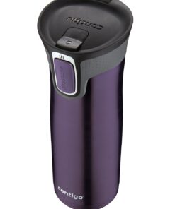 Contigo West Loop Stainless Steel Vacuum-Insulated Travel Mug with Spill-Proof Lid, Keeps Drinks Hot up to 5 Hours and Cold up to 12 Hours, 20oz Violet 32 61AgSuXEdyL