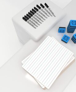 5 Pack Double Sided Whiteboards Lined Dry Erase Board for Kids Ruled Writing Board Handwriting Practice for Kids Small White Board Dry Erase Boards Lines 9x12 Student 5 Dry Erase Markers Included 30 61AhWFrKoYL
