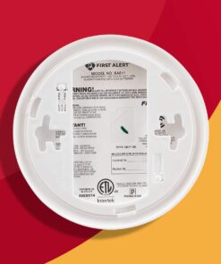 First Alert SA511CN2-3ST Wireless Interconnected Smoke Alarm with Voice Location, Battery Operated, Pack of 2 , WHITE 2-Pack 17 61Aj 6BrsL