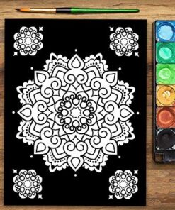 Mandalas At Midnight: A Mandala Coloring Book 40 61AkXToofPL