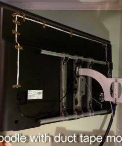 Power Practical LED Lights for TV Backlight - Luminoodle, USB Powered TV LED Light Strip w/ Bias Ambient Lighting for Home Theater - True White - Size (24"-29” TV) Medium (24 in-29 in TV, White) 61 61Al8o59bTL