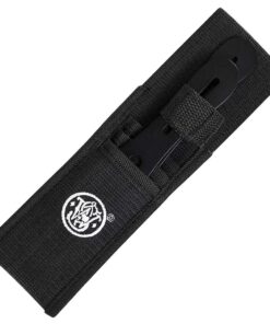 Alternative view of Smith & Wesson Bullseye Throwing Products with Full Tang Stainless Steel Design and Protective Nylon Sheaths for Recreation and Competition 8" Black Throwing Knives
