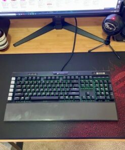 Corsair K95 RGB Platinum Mechanical Gaming Keyboard - 6x Programmable Macro Keys - USB Passthrough & Media Controls - Fastest Cherry MX Speed - RGB LED Backlit - Black Finish 57 61AnWTvhvjL