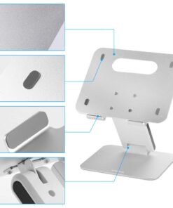 SKYZONAL Aluminum Notebook Desktop Stand Height Adjustable Laptop Stand for Computer PC Notebook MacBook Ipad 14 61Ap r12yoL