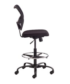 Safco Products Vue Mesh Extended-Height Chair 3395BL with Ergonomic Mesh Back, Black, Cool Comfort and Adjustable Height, 250 lbs Capacity Mesh Seat Extended Height 15 61ArRWQX5YL