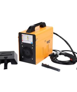 Alternative view of Goplus 110V MIG 130 Welder Flux Core Welding Machine, No Gas Welding Machine with Electrode Holder Face Shield (Orange)