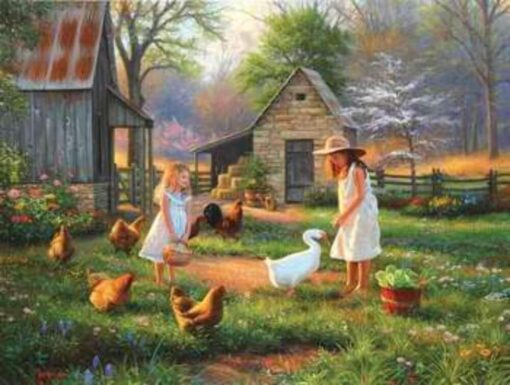 SUNSOUT INC - Evening at Grandma's - 500 pc Jigsaw Puzzle by Artist: Mark Keathley - Finished Size 18" x 24" Mother's Day - MPN# 52952