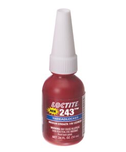Loctite 1329837 243 Blue Medium Strength Threadlockers, 0.34 oz., 10 mL, 3/4" Thread