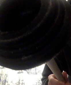 NEIKO 60166A Toilet Plunger with Patented All-Angle Design, Heavy-Duty Toilet Bowl Plunger with Aluminum Handle, Bathroom Necessity , Black, 1-Pack 1 Piece 41 61B3W2cP SL