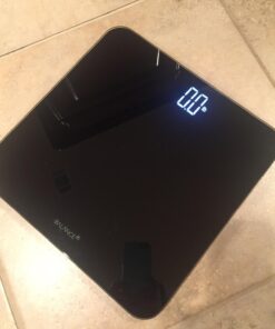 Greater Goods Digital Weight Bathroom Scale, Shine-Through Display, Accurate Glass Scale, Non-Slip & Scratch Resistant, Body Weight (Black) Basic, Black 29 61B4pRQzD L 5