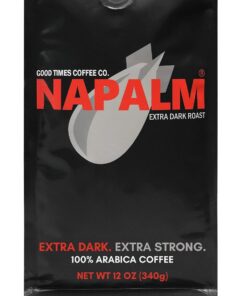 Napalm Coffee, Extra Dark Roast, Whole Bean, 100 Percent Arabica, 12 Ounce Bag… Original 12 Ounce (Pack of 1) 8 61B5G4a 9YL
