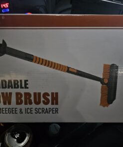 5in1 Car Snow Ice Scraper and Brush for Car SUV Trucks, 1x Ice Snow Shovel, 1x Heavy Duty 42" Extendable Snow Cleaning Brush Squeegee Broom, 1x Scratch Ice Snow Scraper Remover for Car Windshield 42" With Shovel 47 61B73wZrHsL