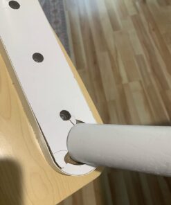 KidKraft Wooden Round Table & 2 Chair Set with Center Mesh Storage - Natural & White, Gift for Ages 3-6 32 61B7YFPG97L 1