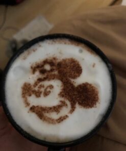 Lofekea Stainless Steel Powder Shakers Coffee Cocoa Cinnamon Shaker Cans Mesh Duster with 16PCS Stainless Steel Barista Coffee Decorating Stencils Template for Latte Cappuccino, Cupcake Stencils Stencil and Shaker 37 61B8u3XywPL