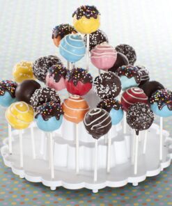 Nordic Ware 50008 Tiered Cake Pop Display Stand, Holds 37 pieces, White 23 61B9UnjDfKL