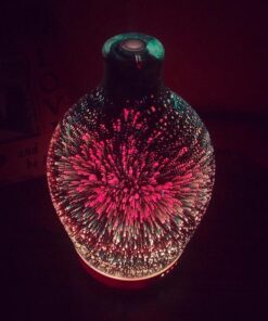 Porseme 280ml Essential Oil Diffuser 3D Glass Aromatherapy Ultrasonic Humidifier - Auto Shut-Off, Timer Setting, BPA Free for Home Hotel Yoga Leisure SPA Gift H1-280ml Vase 30 61B9ZMfA5yL