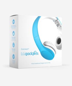 LilGadgets Connect+ Kids Headphones Wired with Microphone, Volume Limiting for Safe Listening, Adjustable Headband, Cushioned Earpads for Comfort, Toddler Headphones, Blue 29 61BEeLz3FrL