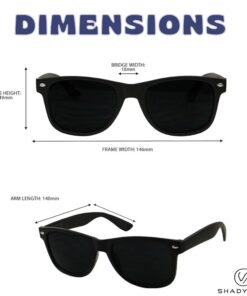 ShadyVEU Super Dark Black Lens Round Sunglasses UV Protection Spring Hinge Soft Matte Frame Fashion Shades 27 61BFlniwHoL