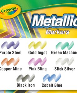 Crayola Metallic Markers, Art Supplies, 8 Count, Colors May Vary 28 61BGAZ8wgNL