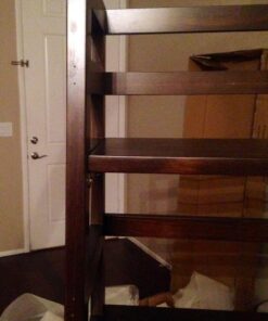 SIMPLIHOME Bedford SOLID WOOD Universal TV Media Stand, 53.9 inch Wide, Living Room Entertainment Center, Storage Cabinet with Glass Doors, for Flat Screen TVs up to 60 inches in Dark Tobacco Brown 36 61BH7RtqDL