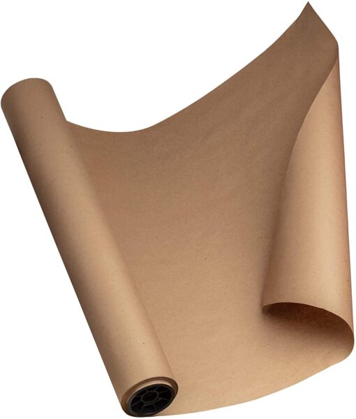 DIY Recycled Material Kraft Paper Roll - Ideal for Shipping - Wrapping and Crafts - Postal Wrapping Paper - Craft Wrapping Paper Roll - Craft Wrapping Paper Roll - 30'' x 1800'' (150ft) Brown 1 Count (Pack of 1)