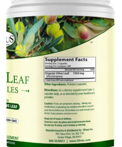 Olive Leaf Capsules Bulk 1000 Ct - 550 mg Vegetable Capsules - Pure Organic Olive Leaf Powder with No Fillers - Immune Support Antioxidant Supplement 8 61BHKr4FqbL