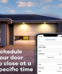 CHAMBERLAIN Smart Garage Control - Wireless Garage Hub and Sensor with Wifi & Bluetooth - Smartphone Controlled, myQ-G0401-ES, White myQ Smart Garage™ Control 33 61BI17e85JS