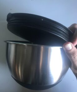 X-Chef Stainless Steel Bowls with Lids, Mixing Storage Bowl Set of 5 with Measurement, Stackable & Non-slip (1, 2, 2.5, 3.5, 4.5 QT) 45 61BJJQ5QwjL 1