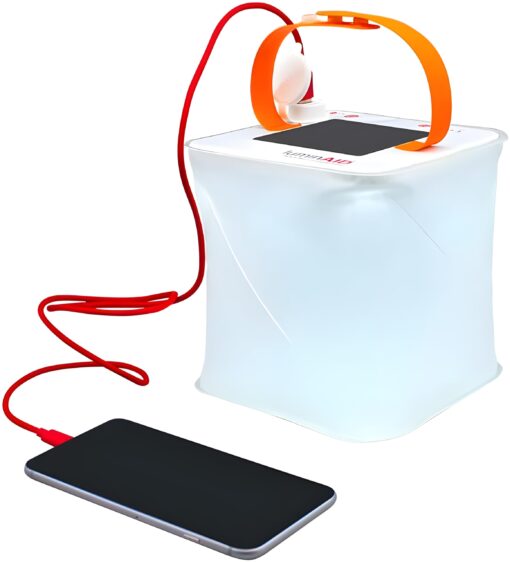 LuminAID PackLite Max 2-in-1 Camping Lantern and Phone Charger | For Backpacking, Emergency Kits and Travel | As Seen on Shark Tank Max White 150 Lumens