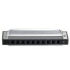 Swan 10 Hole 20 Tones Harmonica Key of C Blues,Mini Harmonica for Beginners 1020 Key of C Silvery 22 61BKdEb3FL