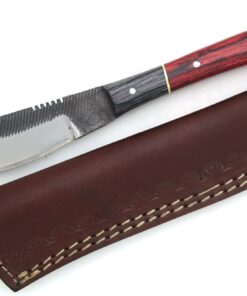 Alternative view of Wild Turkey Handmade Full Tang Real File Hunting Knife w/Leather Sheath Outdoors Hunting Camping Fishing Outdoors SM-20