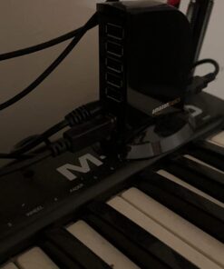 Amazon Basics 7 Port USB 2.0 Hub Tower with 5V/4A Power Adapter, Black 1-Pack 7-Port USB 2.0 35 61BMX C L