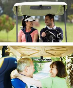 10L0L Golf Cart Rear View Mirror Universal for EZGO Club Car Yamaha, Adjustable Golf Cart Mirror with Extra Wide 270 Degree Panoramic Rearview Mirror-16.5 Inch 19 61BN7sh lfL