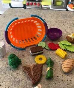 Learning Resources New Sprouts Dinner Food Basket - 18 Pieces, Ages 18+ Months Pretend Play Food for Toddlers, Preschool Learning Toys, Kitchen Play Toys for Kids 35 61BO0BLPnhL