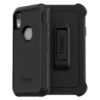 OtterBox iPhone XR Defender Series Case - BLACK, rugged & durable, with port protection, includes holster clip kickstand 35 61BQ6aLfwVL