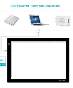HUION L4S LED Light Box A4 Ultra-Thin USB Powered Adjustable Light Pad for Tracing 26 61BQGDrJWqL